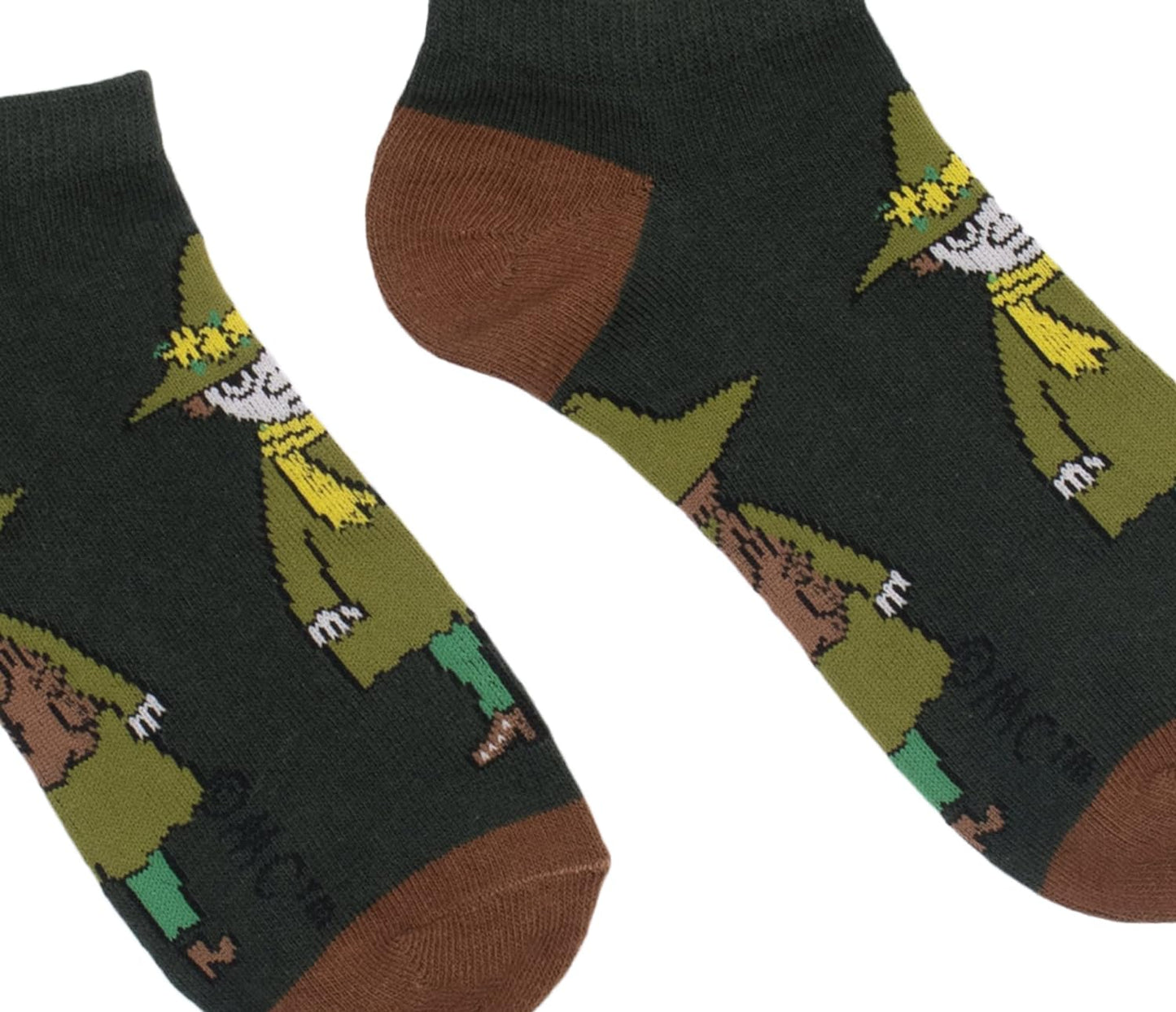 Snufkin Travelling Men's Moomin Ankle Socks, Green, EU40-45, UK6.5-10