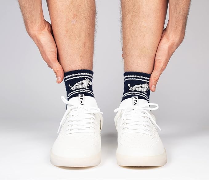 Nordicbuddies Moomintroll Running Men's Moomin Retro Ankle Socks, EU40-45 - Aamu.co.uk - NordicBuddies - Aamu.co.uk