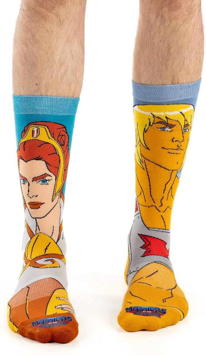Good Luck Sock Men's Masters of the Universe & He-Man Socks, Adult, One Size