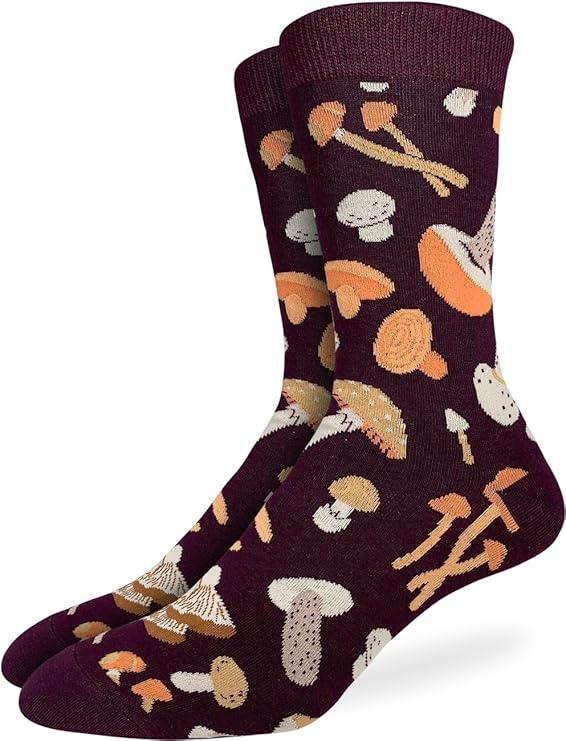 Good Luck Sock Men's Mushroom Socks, One size