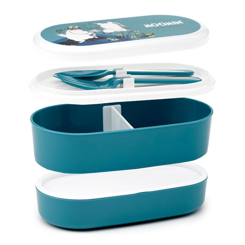 Moomin Stacked Bento Box Lunch Box with Cutlery