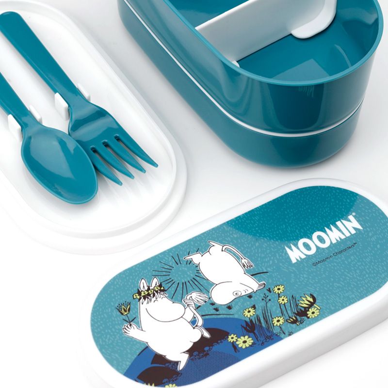Moomin Stacked Bento Box Lunch Box with Cutlery