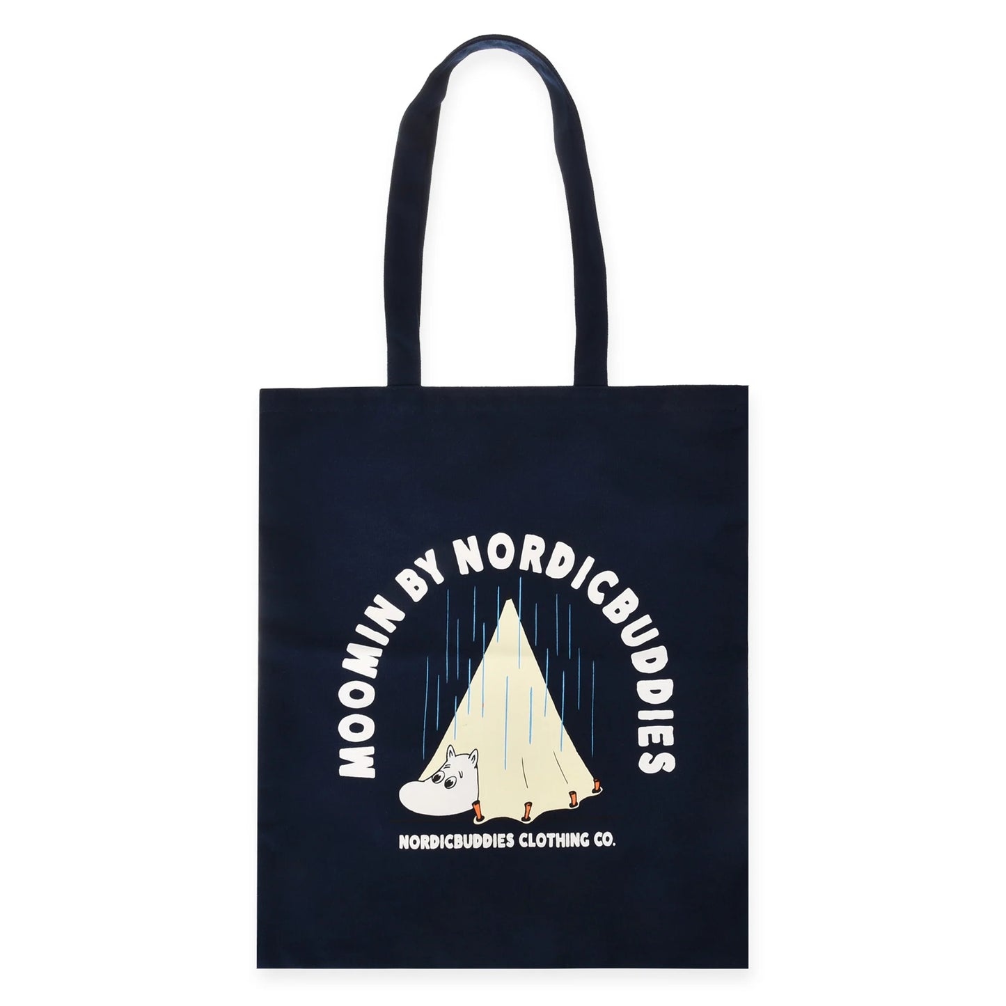 Moomintroll Camping, Moomin Tote Bag, Navy Blue
