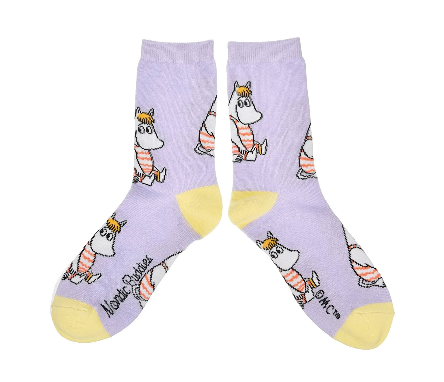 Snorkmaiden At The Beach Ladies Moomin Socks, Purple, EU36-42