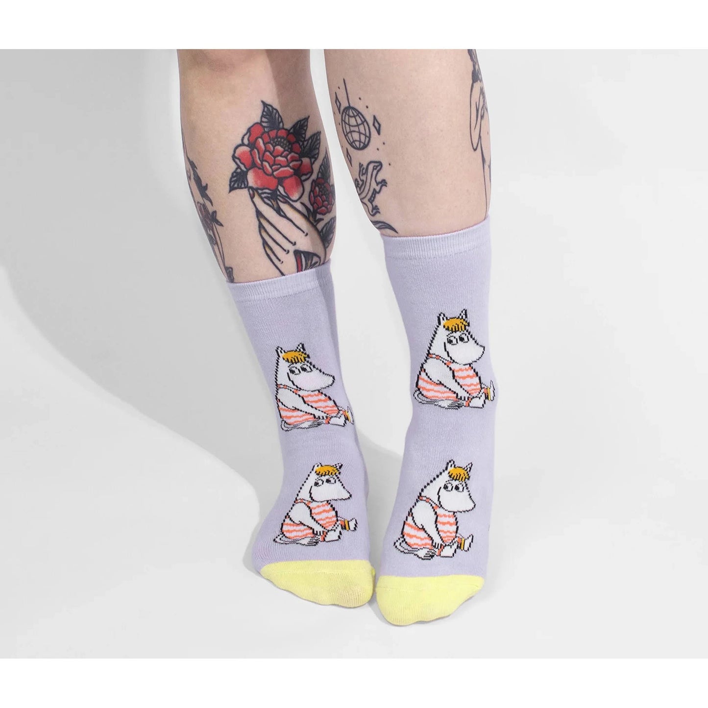 Snorkmaiden At The Beach Ladies Moomin Socks, Purple, EU36-42