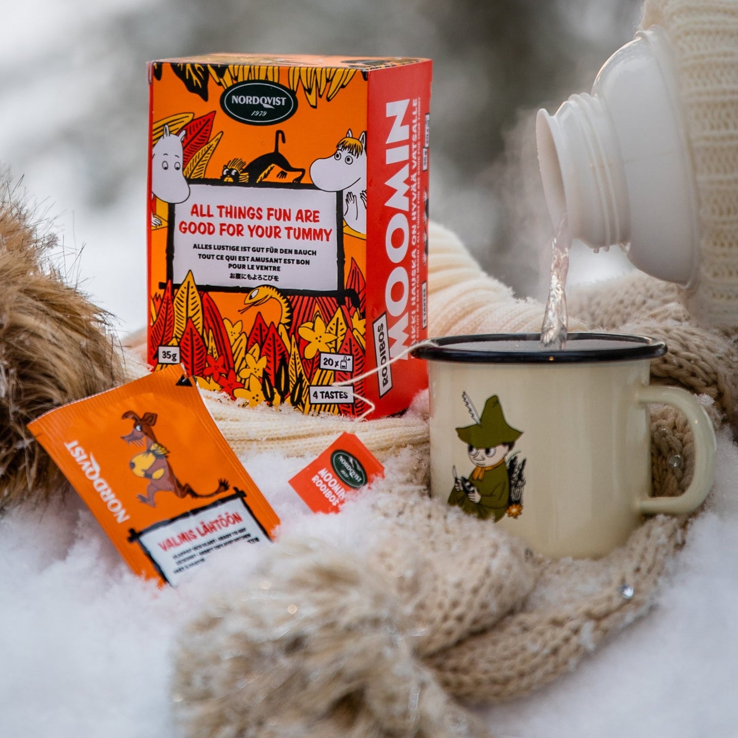 Nordqvist Moomin "All Things Fun Are Good For Your Tummy" Traditional Finnish Rooibos Bagged Tea