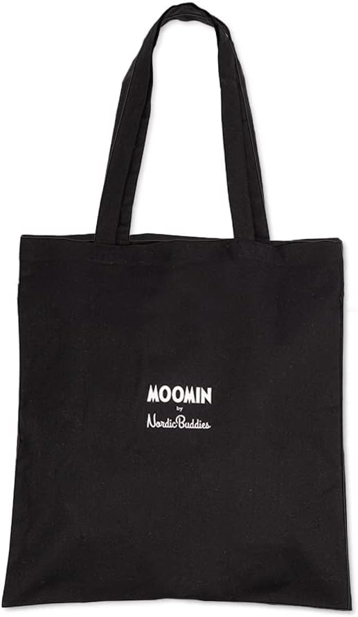 The Groke's Evening Walk Moomin Tote Bag, Black, One size