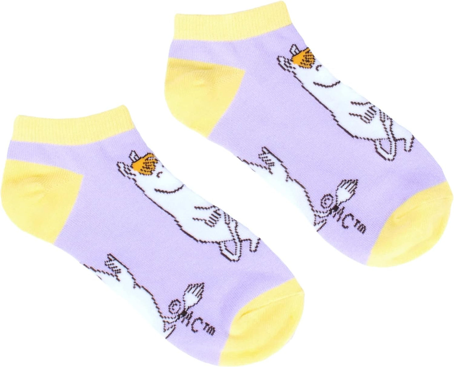Snorkmaiden Happiness Ladies Moomin Ankle Socks, Purple, EU36-42, UK3-9