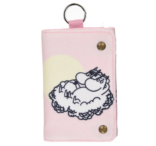 Moomintroll Up in The Clouds - Canvas Wallet - Pink