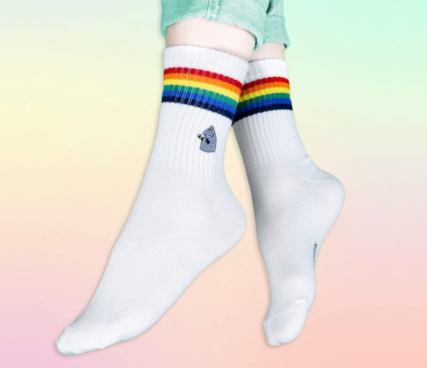 The Groke Ladies Moomin Socks, White, EU36-42, UK3-9