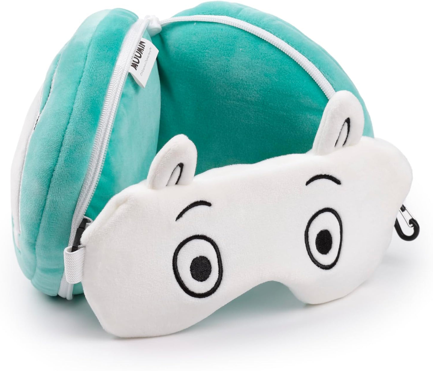 Relaxeazzz Moomin Plush Travel Pillow & Eye Mask