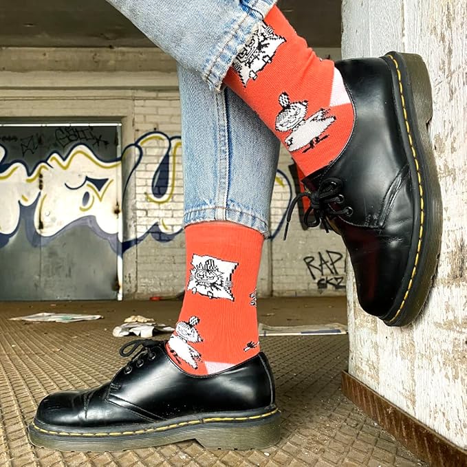 Little My Happiness Ladies Moomin Socks, Red, EU36-42