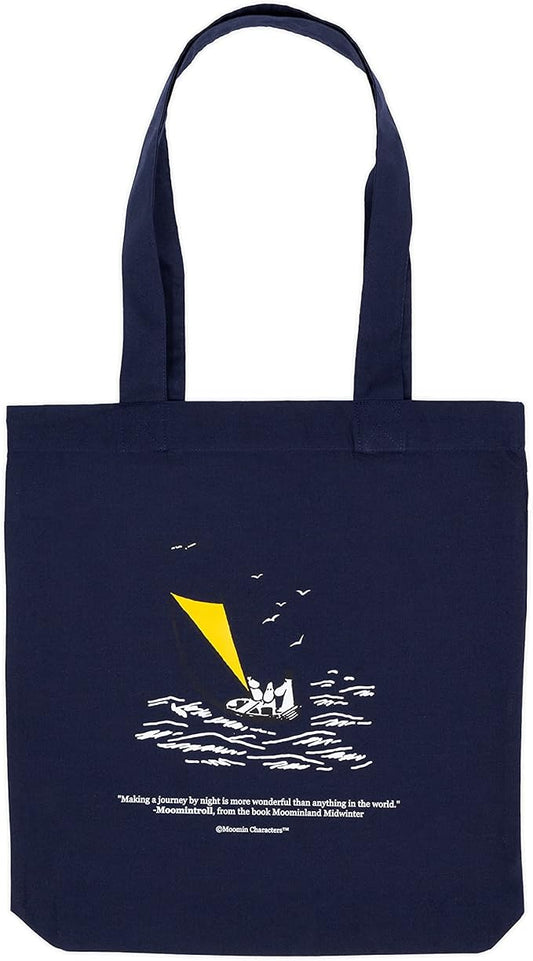 Moomin at the Sea Moomin Tote Bag, Navy, One size