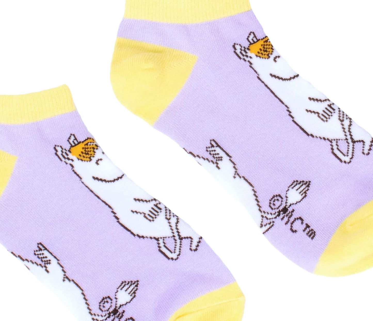Snorkmaiden Happiness Ladies Moomin Ankle Socks, Purple, EU36-42, UK3-9