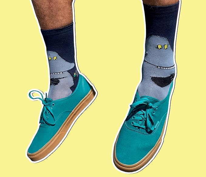 The Groke`s Evening Walk Men's Moomin Socks, Navy, EU40-45, UK6.5-10 - Aamu.co.uk - NordicBuddies - Aamu.co.uk