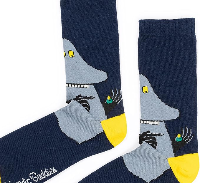 The Groke`s Evening Walk Men's Moomin Socks, Navy, EU40-45, UK6.5-10 - Aamu.co.uk - NordicBuddies - Aamu.co.uk