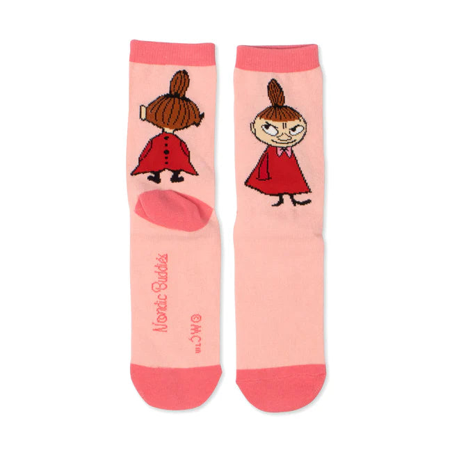 Little My Butt Ladies Moomin Socks, Pink, EU36-42