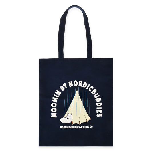 Moomintroll Camping, Moomin Tote Bag, Navy Blue