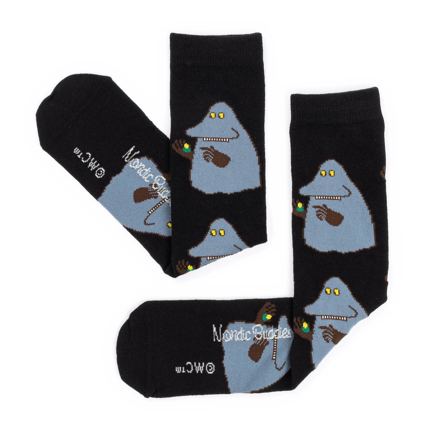 Groke Moomin Socks Black/grey Size EU: 40-45