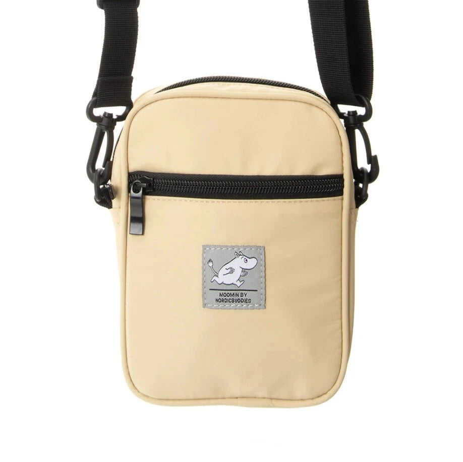 Moomintroll Running Moomin Urban Neck Bag Luggage-Messenger, Beige, One Size