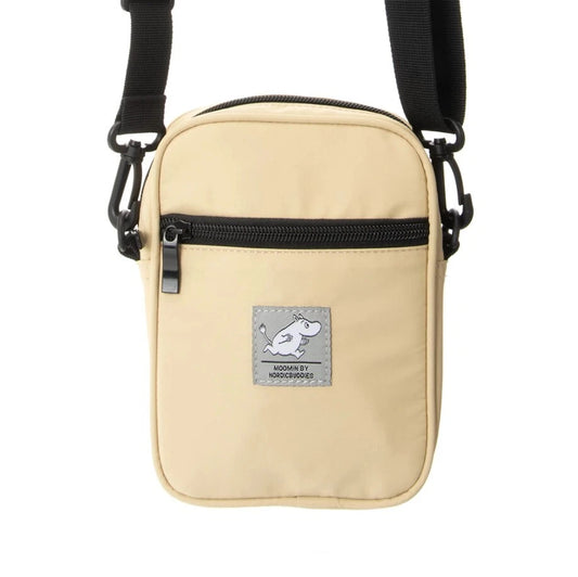 Moomintroll Running Moomin Urban Neck Bag Luggage-Messenger, Beige, One Size - Aamu.co.uk - NordicBuddies